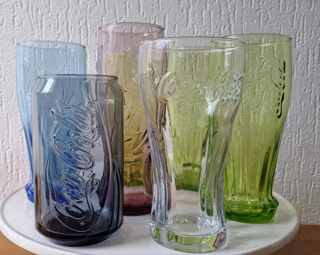 Verzameling van verschillende Coca-Cola glazen, Verzamelen, Glas en Borrelglaasjes, Ophalen of Verzenden