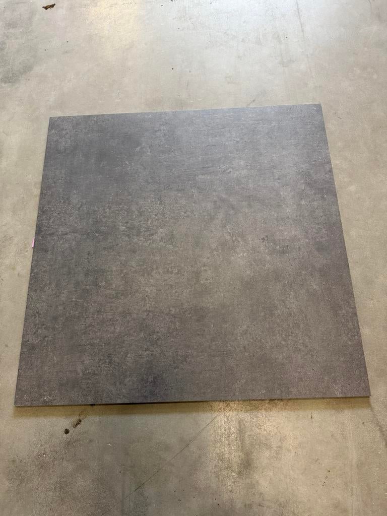 Vloertegels 80x80 cm antraciet evoque Fumo 46 pak 60m2, Ophalen of Verzenden, Zo goed als nieuw