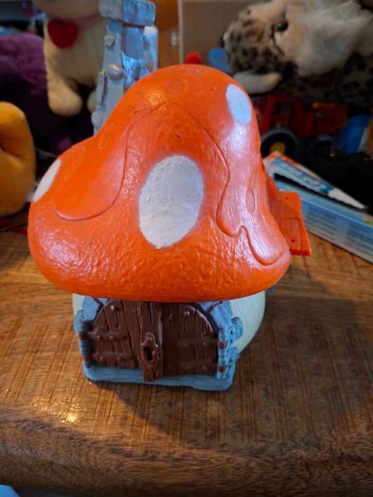 Schleich  smurfen  huisje, Verzamelen, Smurfen, Ophalen of Verzenden, Zo goed als nieuw, Verschillende Smurfen