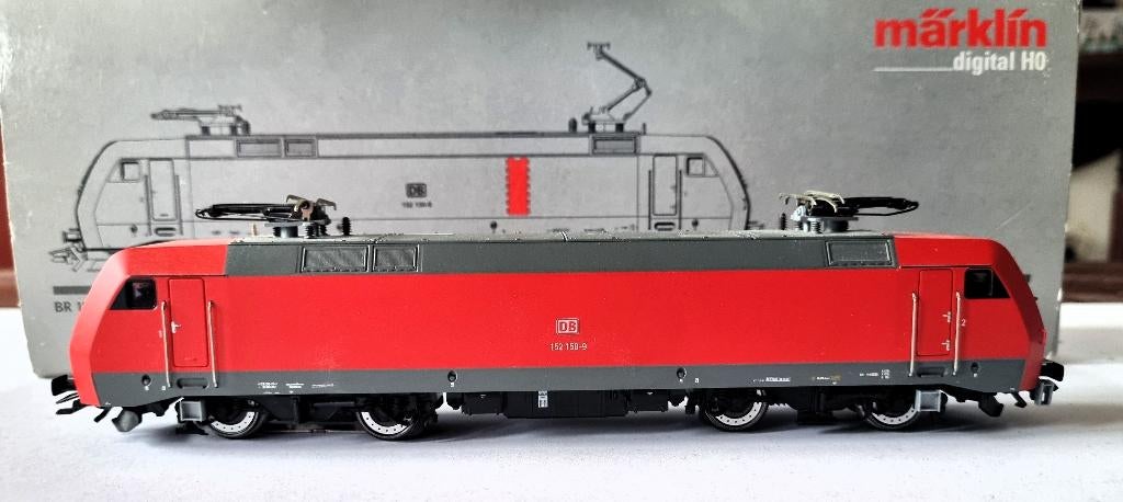 Märklin 39340 BR 152 H0 digitale loc van de DB, Wisselstroom, Locomotief, Ophalen of Verzenden, Zo goed als nieuw