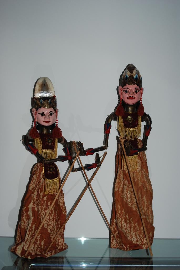 Oude Wayang Golék poppen, Ophalen of Verzenden
