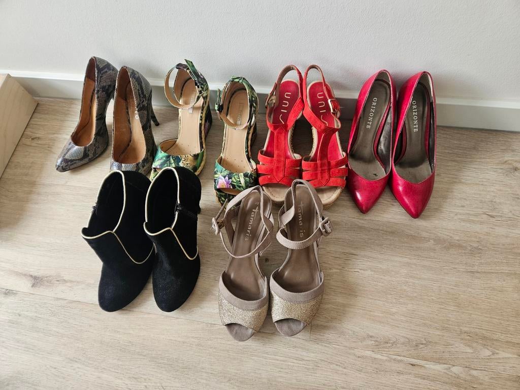 Hakschoenen, maat 39, Ophalen of Verzenden, Zo goed als nieuw, Zwart