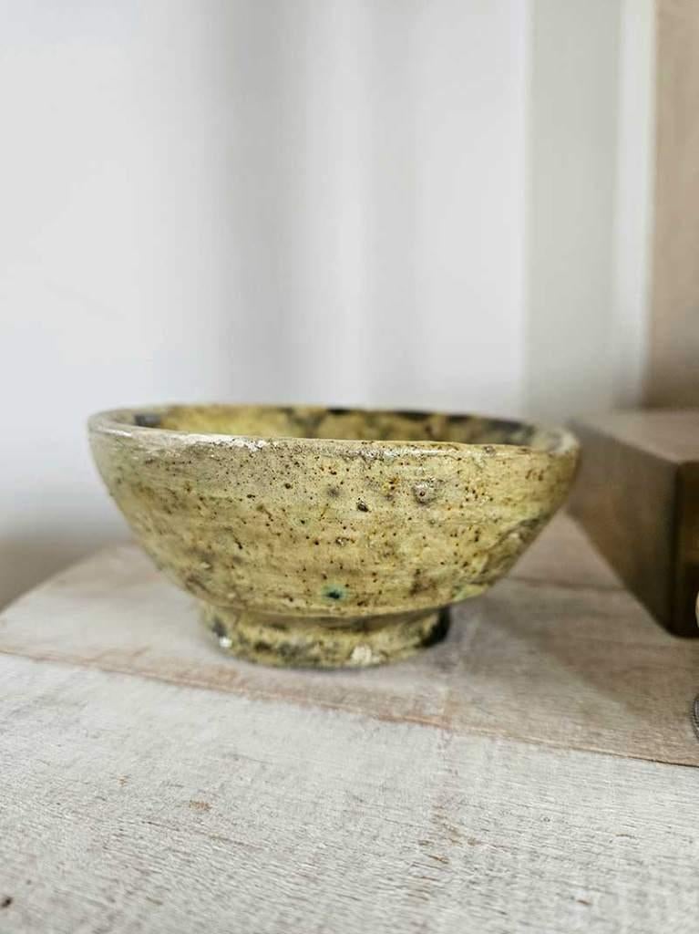 Tamegroute schaaltje groen S uit Bali, Porselein of Keramiek, Schaal, Rond, Ophalen of Verzenden