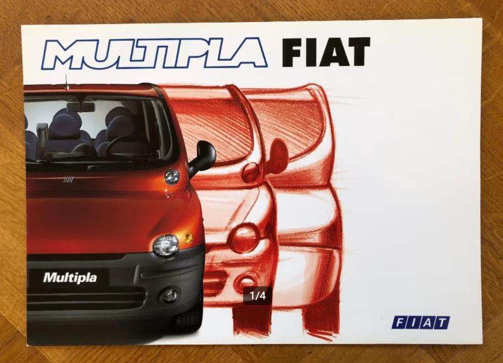 Fiat Multipla folder 1998, Nieuw, Ophalen of Verzenden, Overige merken, Fiat