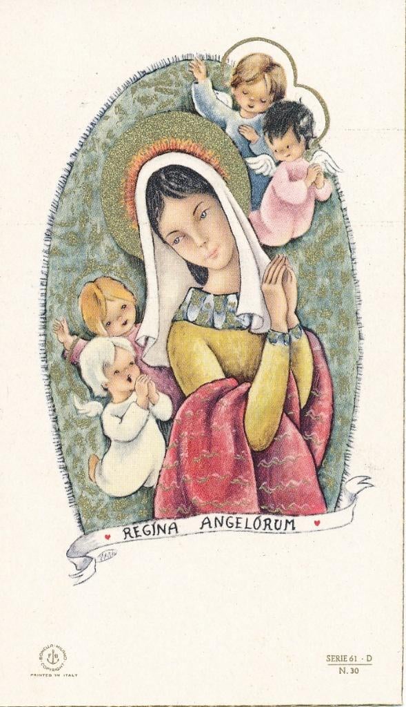 12 Mooie Maria devotieprentjes Uitg, FB Italy, Ophalen of Verzenden, Zo goed als nieuw, Kaart of Prent, Christendom | Katholiek