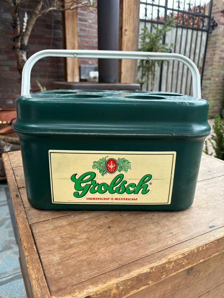 Klein Grolsch koelboxje - Vintage!, Caravans en Kamperen, Ophalen, Gebruikt, Koelbox, Koelelement