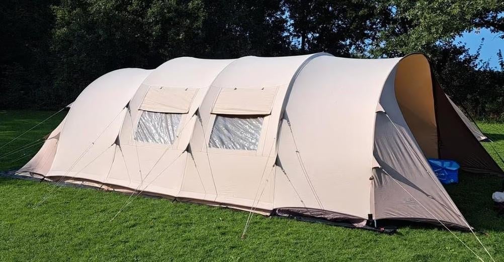 Complete KAMPEERUITRUSTING met 6-persoons BARDANI tunneltent, Gebruikt, ., Ophalen of Verzenden, .