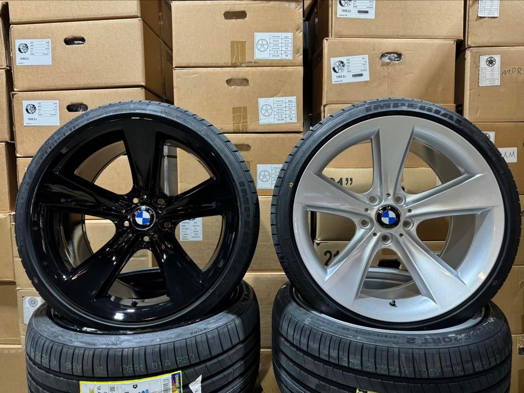 19 inch velgen voor BMW STYLE 128 met banden 5 serie E60 E61, 19 inch, 245 mm, Velg(en), Nieuw