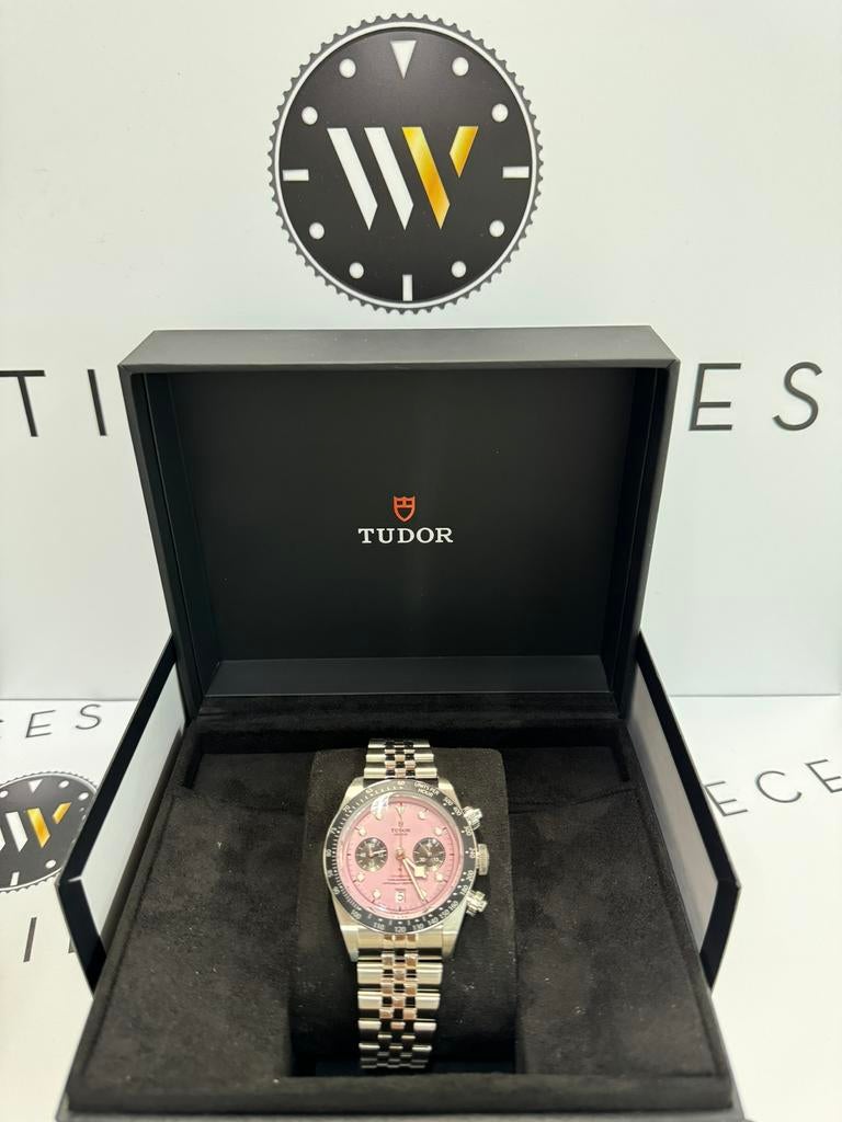 Tudor Black Bay Chrono Inter Miami M79360N-0019 Nieuw, Staal, Staal, Polshorloge, Nieuw