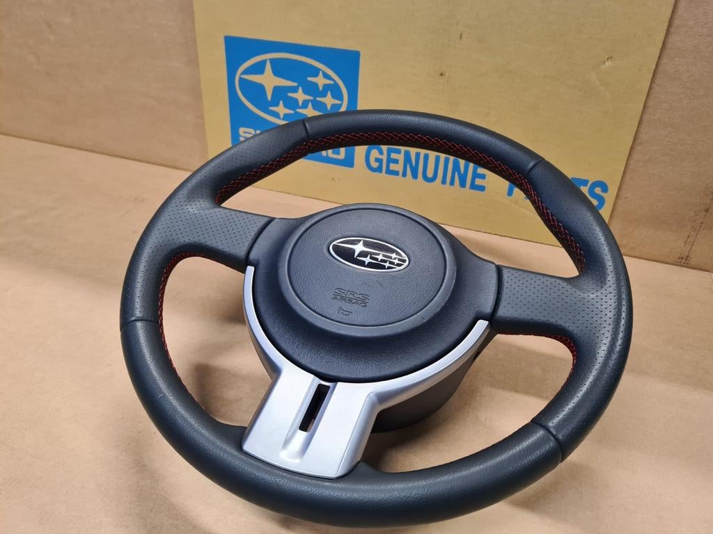 subaru brz STI stuur rode stiksels airbag nieuwstaat oem sti, Ophalen of Verzenden, Gebruikt, Subaru