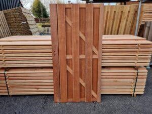 Hardhouten schutting / tuin deur voor maar €95,- per stuk, Ophalen, Minder dan 100 cm, Nieuw, Looppoort