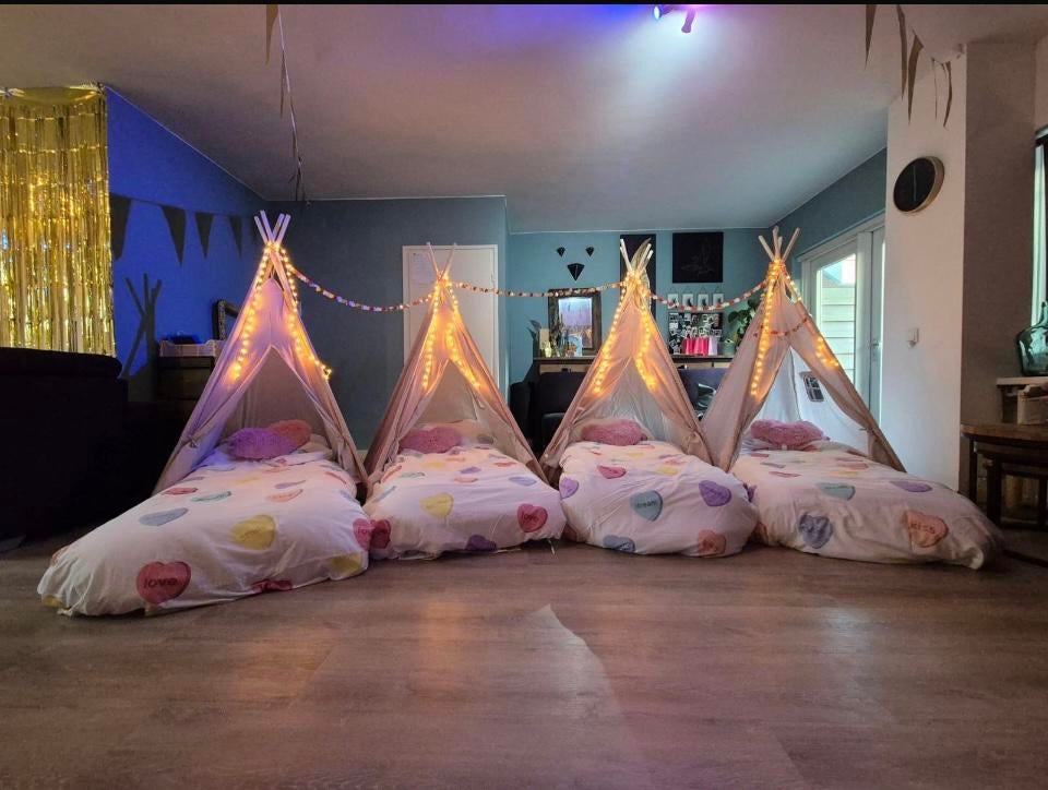 Slaapfeestje Tipi tent, Ophalen, Nieuw, Frame of Mal