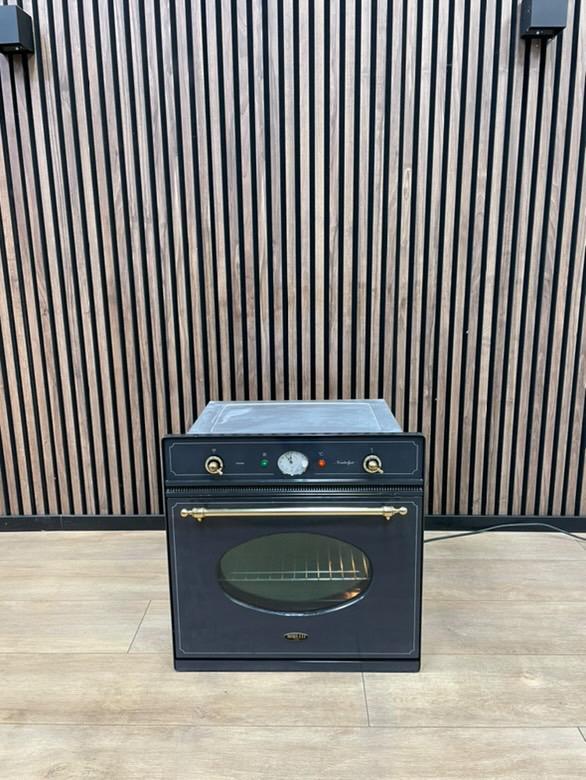 Mooie Antraciet Messing Inbouw oven 60 cm (Gratis bezorgen), 5258sh, Oven, Hete lucht, Dewitgoedexpert
