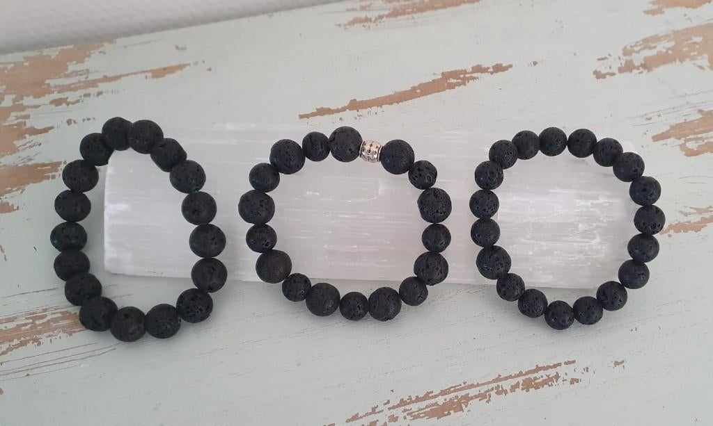 Lavasteen armbanden, Ophalen of Verzenden, Nieuw