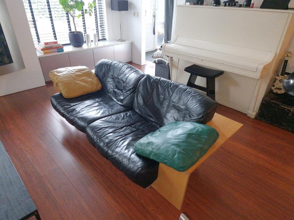 Harvink bank, Huis en Inrichting, Banken | Sofa's en Chaises Longues, Ophalen, Gebruikt, Leer