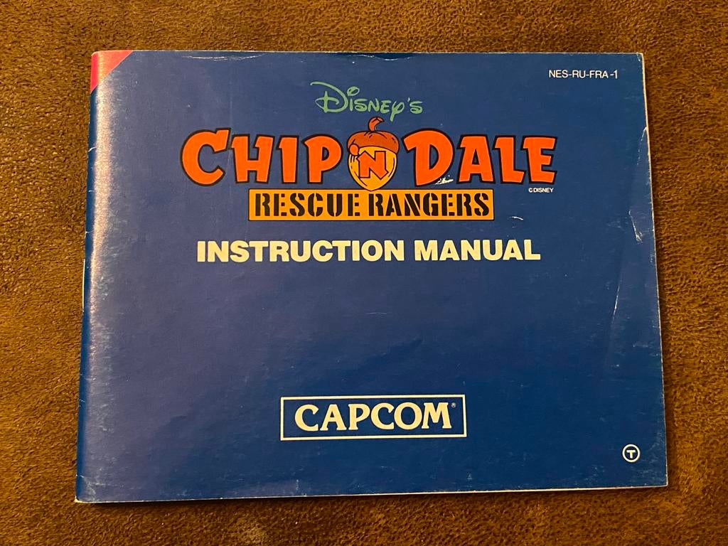 Chip 'n Dale Rescue Rangers Handleiding NES, Spelcomputers en Games, Games | Nintendo NES, Avontuur en Actie, Gebruikt, 1 speler