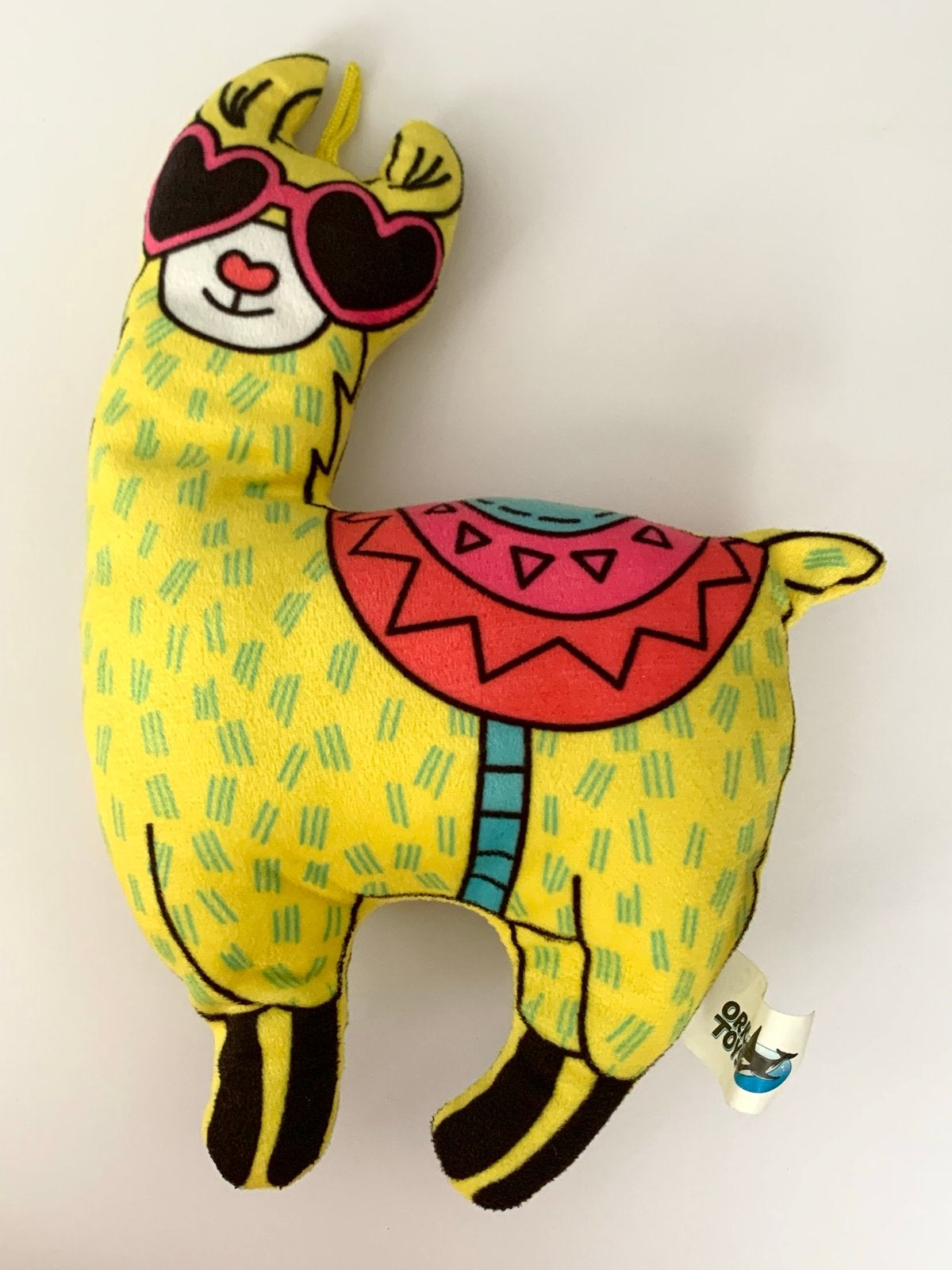 Leuke gele lama knuffel, Overige merken, Overige typen, Zo goed als nieuw, Middelgroot (20 tot 80 cm)