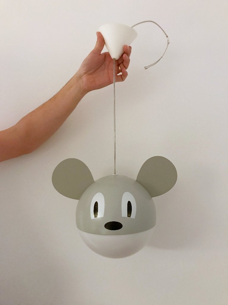 Hanglamp Philips Topico muis grijs kinderkamer goede staat, Ophalen of Verzenden, Zo goed als nieuw, Ophangbaar, Grijs