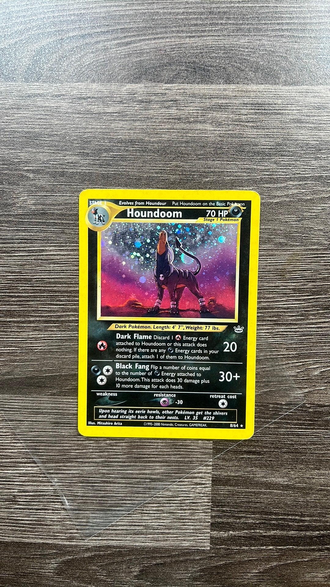 Houndoom Neo Revelation Holo, Ophalen of Verzenden, Zo goed als nieuw