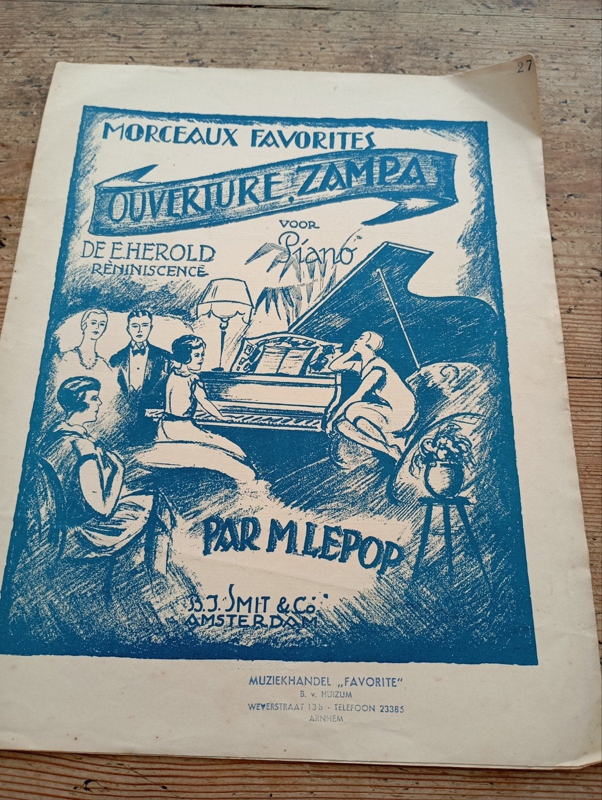 vintage poster muziek 1925+, Ophalen of Verzenden