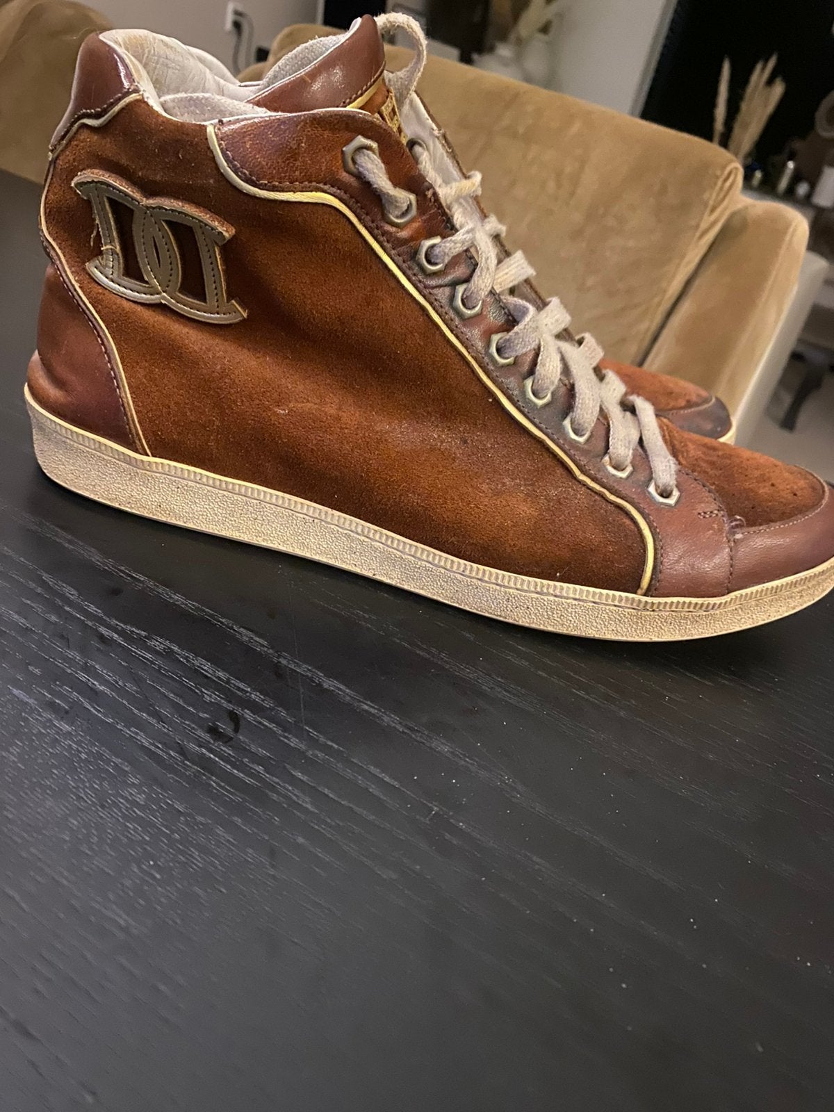 Leren boots laarzen van Dsquared maat 40.5, Ophalen of Verzenden, Zo goed als nieuw, Bruin, Boots