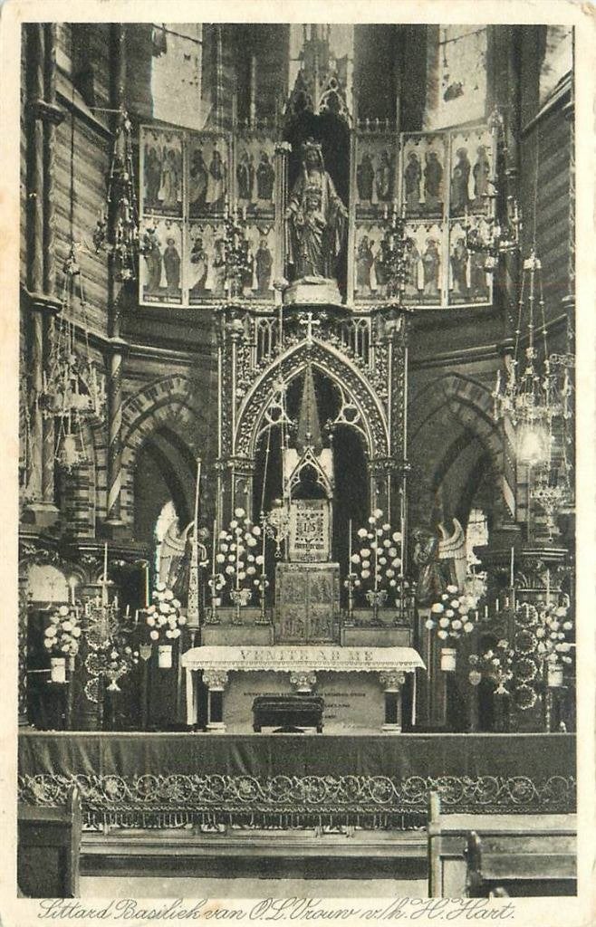 388-477-029 Sittard Basiliek, Verzamelen, Ansichtkaarten | Nederland, Limburg, Voor 1920, Verzenden
