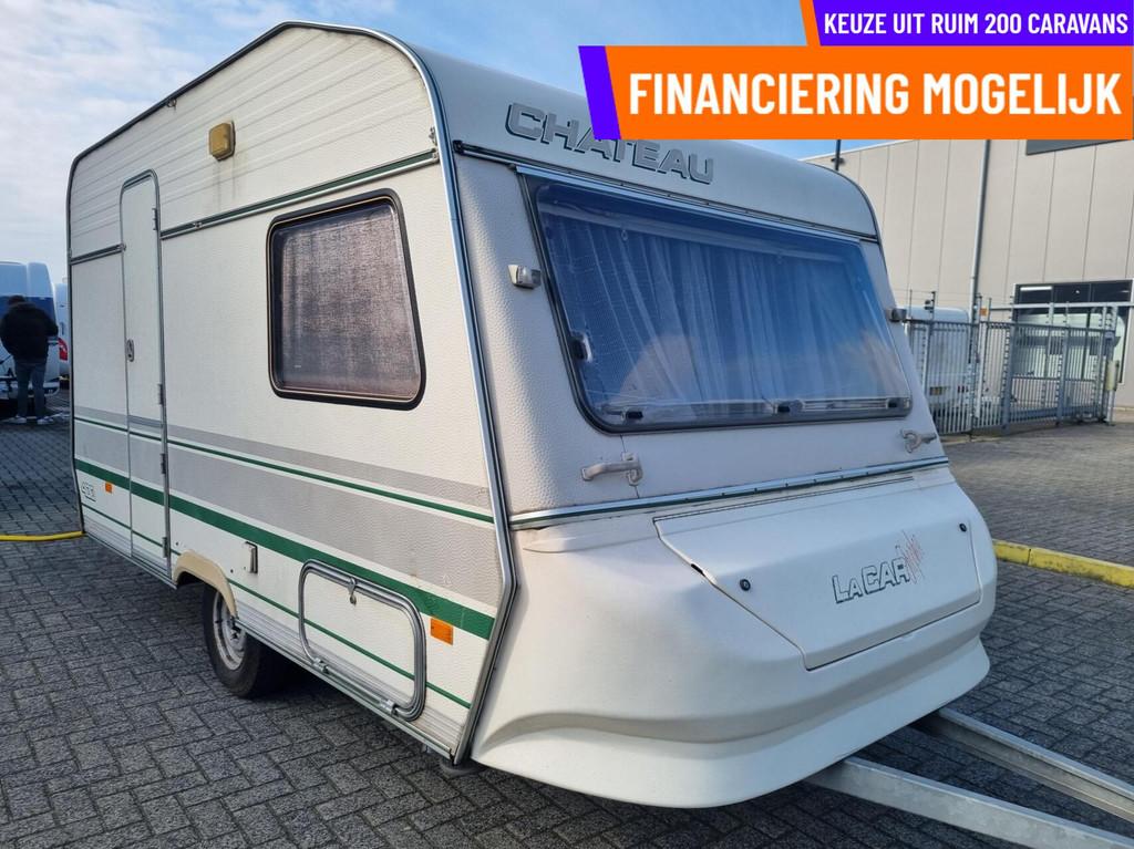 Chateau LA CAR TROPHEE 400 ENKELE BEDDEN + VOORTENT + TOILET, Caravans en Kamperen, Caravans, Chateau, Tot en met 2, Bedrijf, 5 tot 6 meter