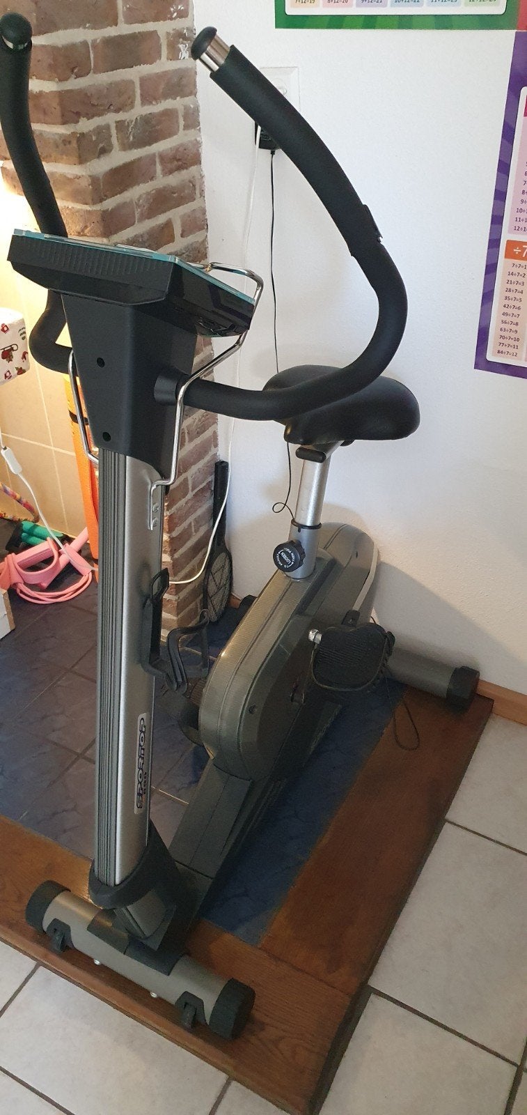 Sportop Hometrainer met Display, Gebruikt, Ophalen of Verzenden, Metaal, Benen
