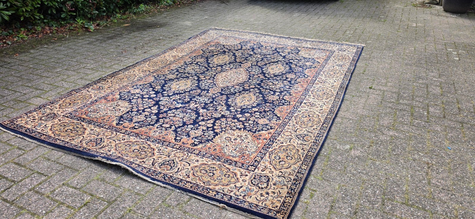Prachtig groot vintage Perzisch wollen tapijt 300x200!, Perzisch, 200 cm of meer, Ophalen of Verzenden, Zo goed als nieuw