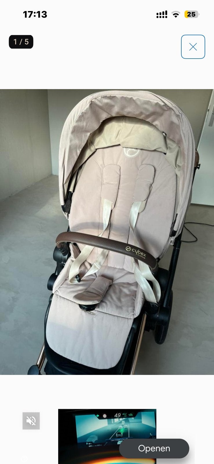 Cybex e-priam 4, Kinderen en Baby's, Ophalen of Verzenden, Zo goed als nieuw