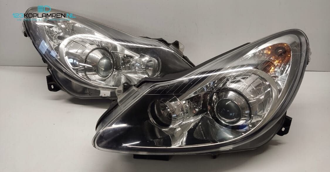 Opel Corsa D Xenon koplamp links rechts, Gebruikt, -, -, Opel