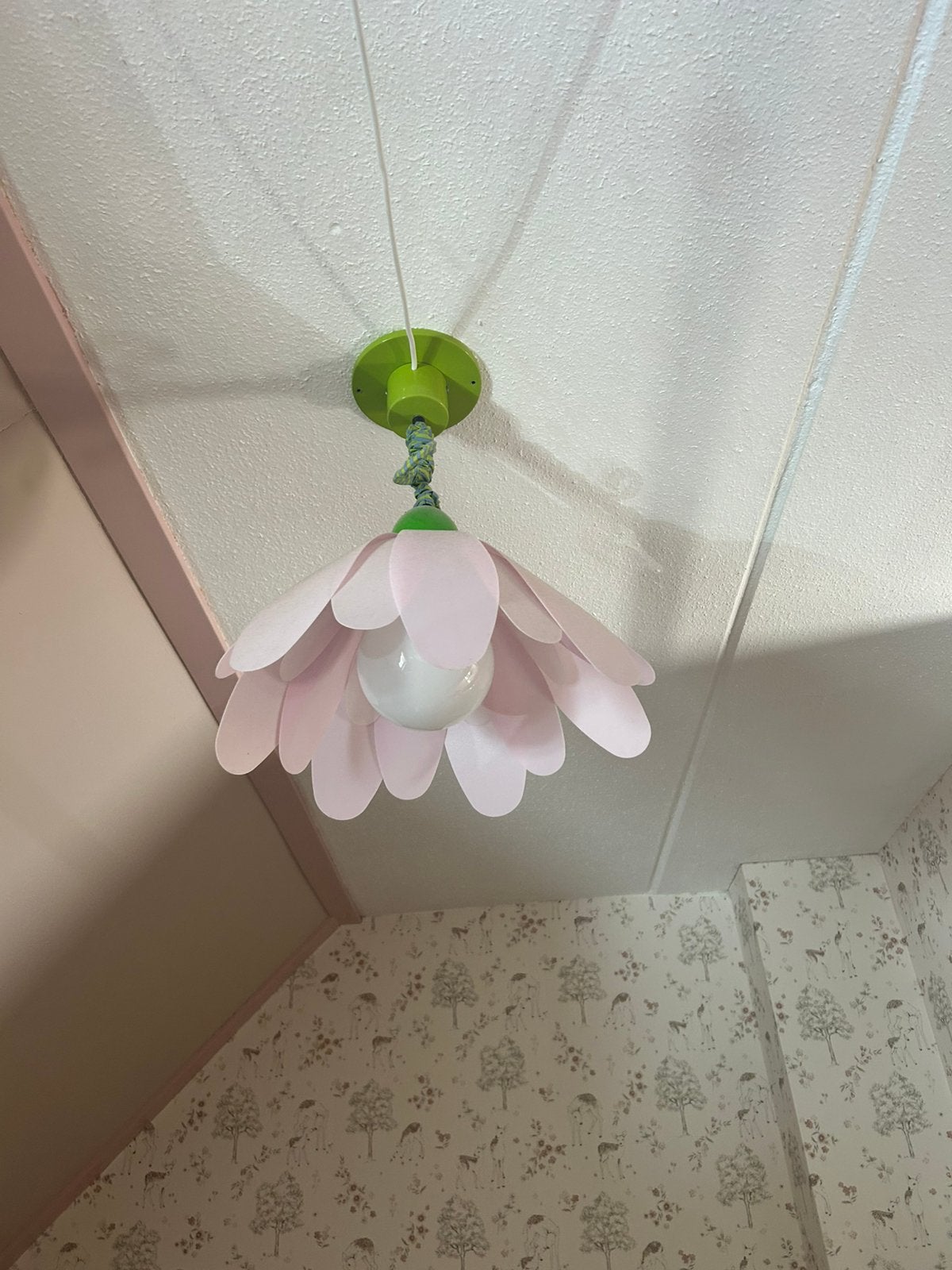 HABA bloemenlamp – roze kinderkamerlamp, Ophalen, Zo goed als nieuw