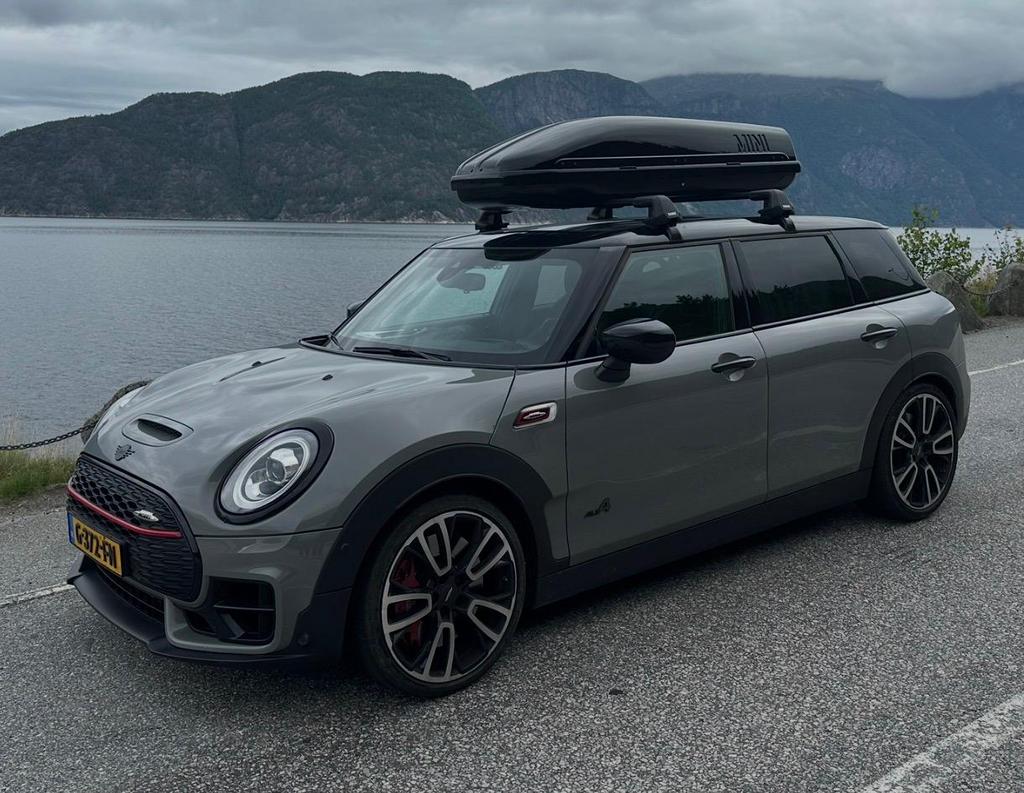 Mini Dakkoffer met universele Thule dakdragers, Auto diversen, Dakkoffers, Ophalen, Gebruikt