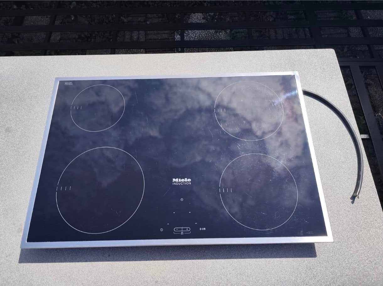 Miele Inductie Kookplaat KM 6118 - 4 Kookzones, Witgoed en Apparatuur, Ophalen, Gebruikt, 4 kookzones, Inbouw