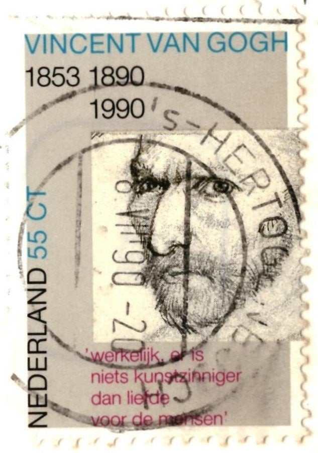42868 Well Limburg 789 _ met mooie zegel Vincent van Gogh, Ophalen of Verzenden, 1980 tot heden, Gelopen, Limburg