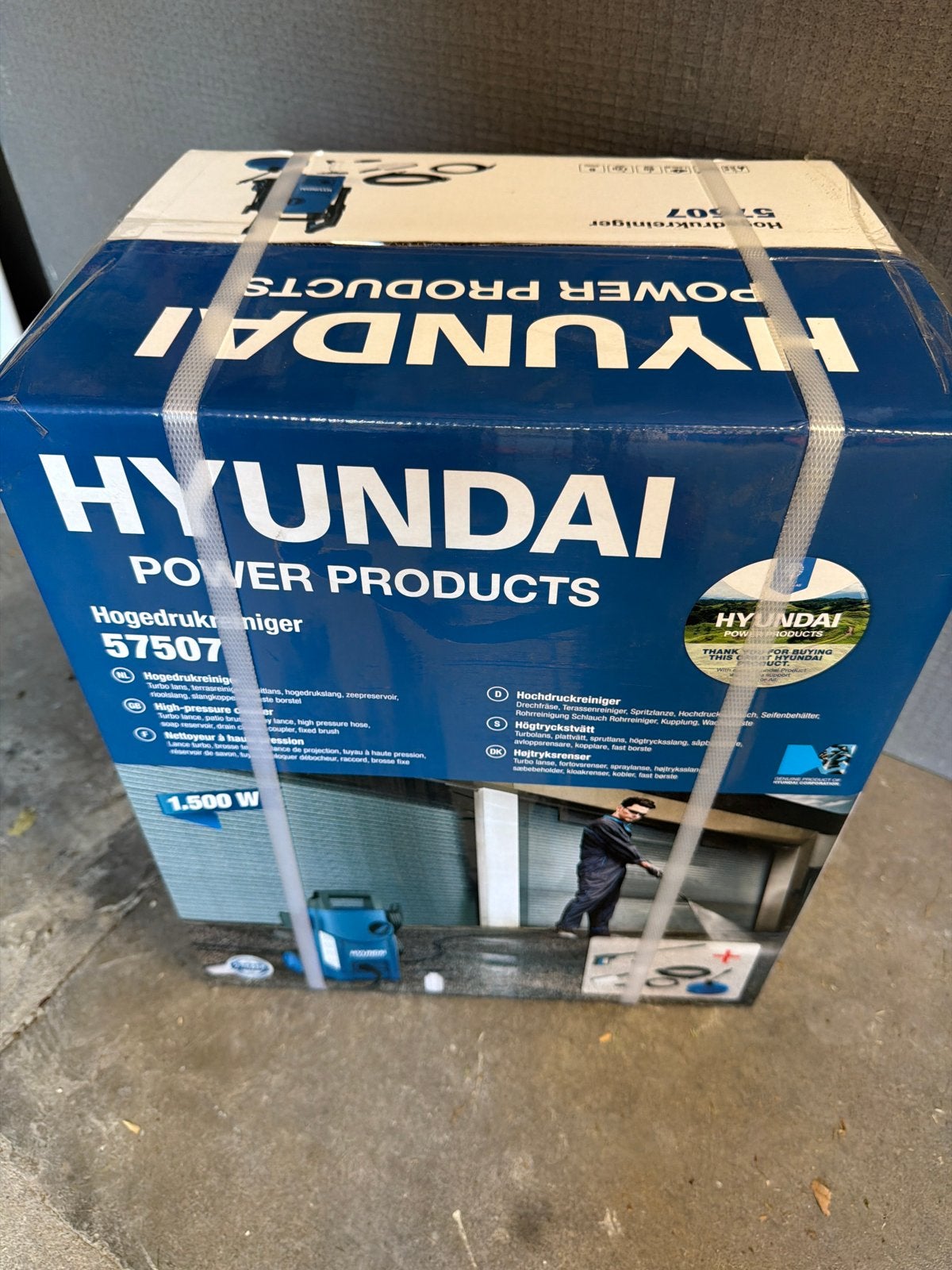 Hyundai Hogedrukreiniger 57507 - 1500W Krachtige Reiniging, Ophalen of Verzenden, Nieuw, Elektrisch
