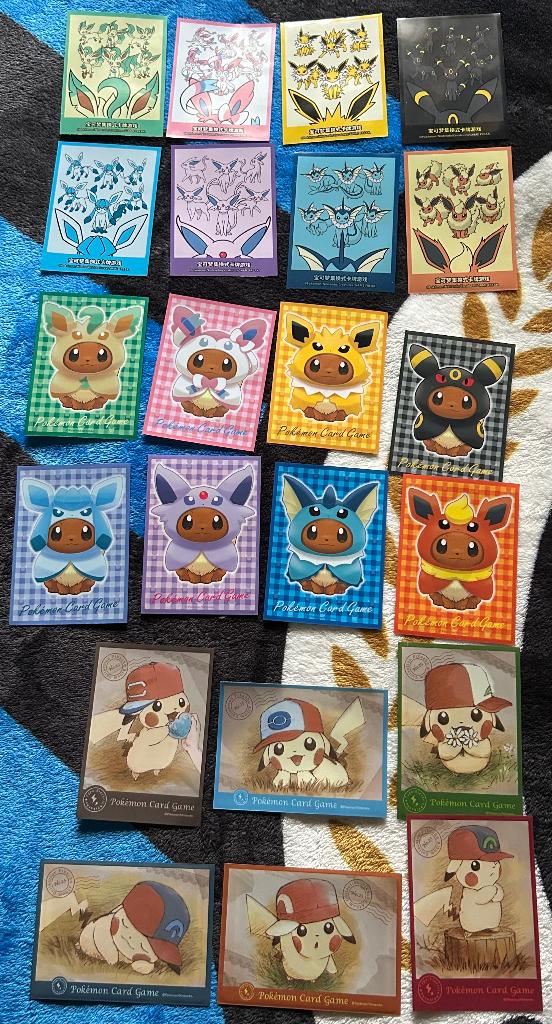 Sleeves Pikachu & Eevee, Ophalen of Verzenden, Zo goed als nieuw, Sleeves of Kaarthoesjes