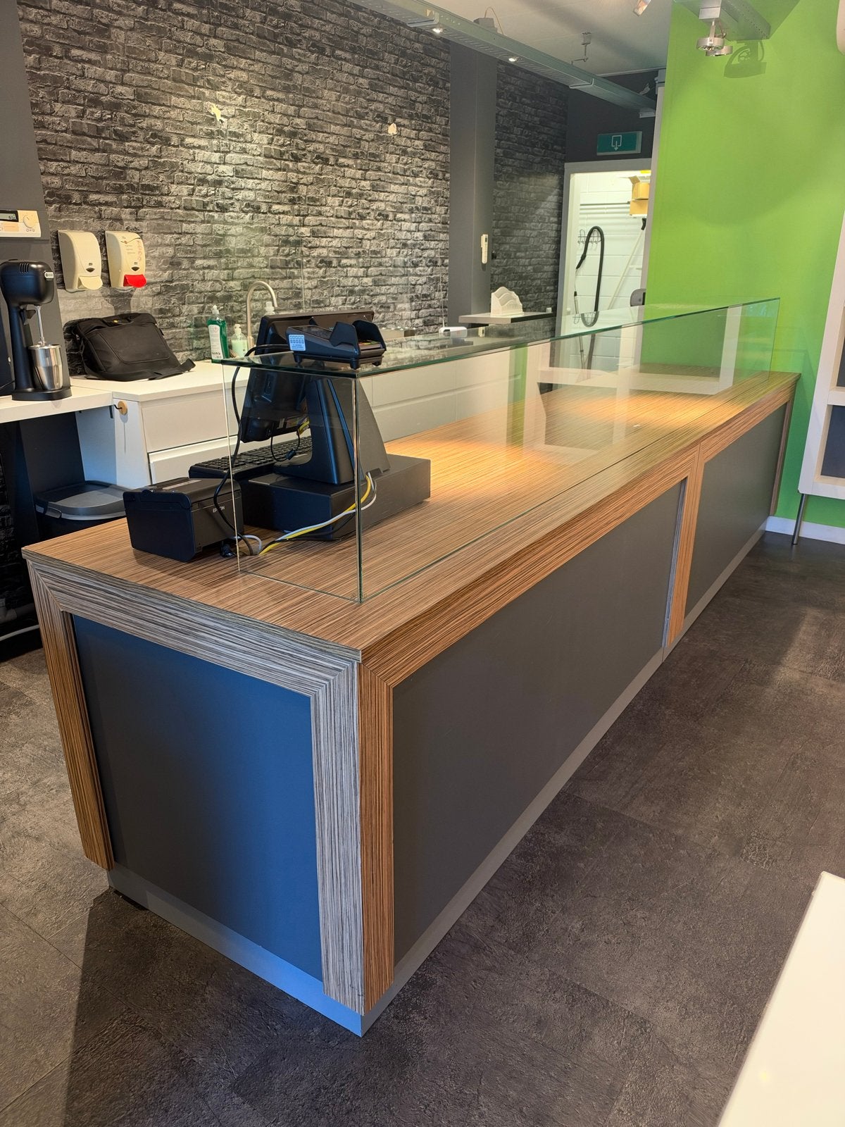 Moderne Balie met Glazen Opzetstuk, Receptie of Entree, Ophalen, Gebruikt, Overige typen