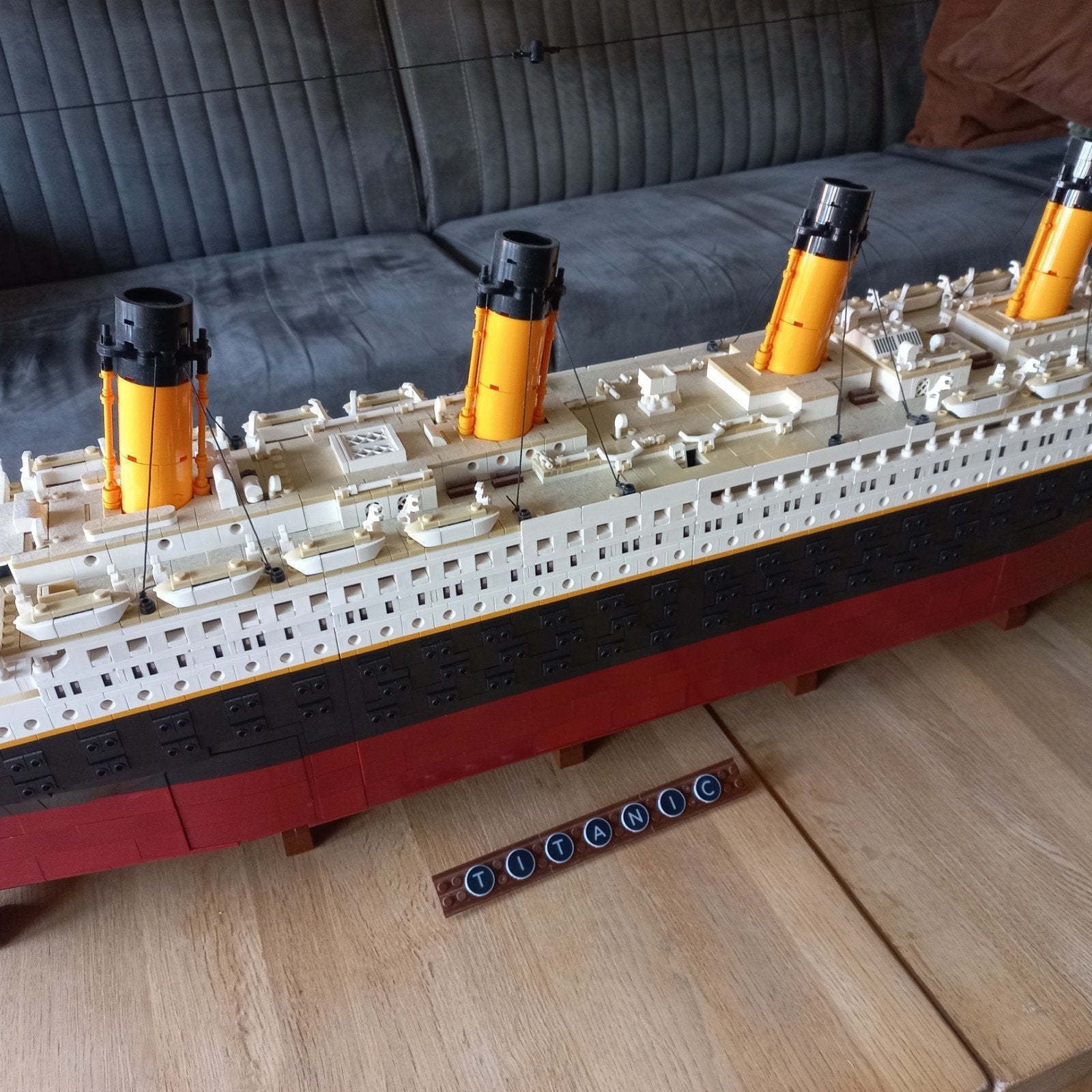 Titanic Model blocks (GEEN LEGO) - Groot en Gedetailleerd S, Hobby en Vrije tijd, Modelbouw | Boten en Schepen, Ophalen, Zo goed als nieuw
