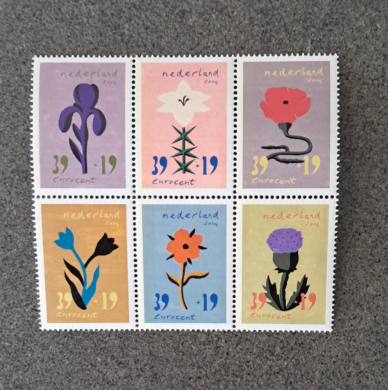2004- nvph 2252- 2257 Zomerzegels bloemen en kunst; postfris, Ophalen of Verzenden, Na 1940, Postfris