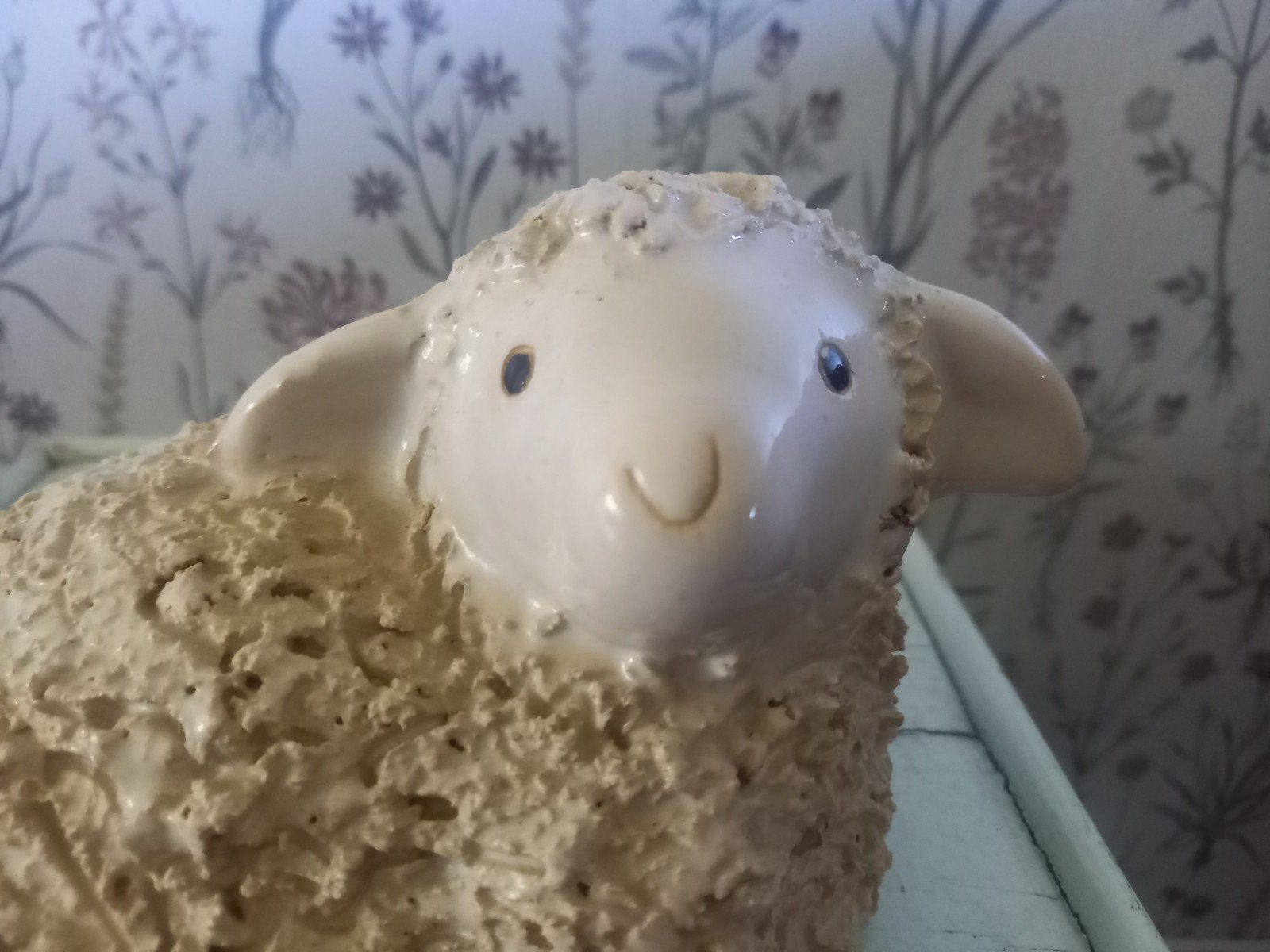 Leuk schaapje, roomwit,  14x12 cm hoogte 9 cm, Ophalen of Verzenden