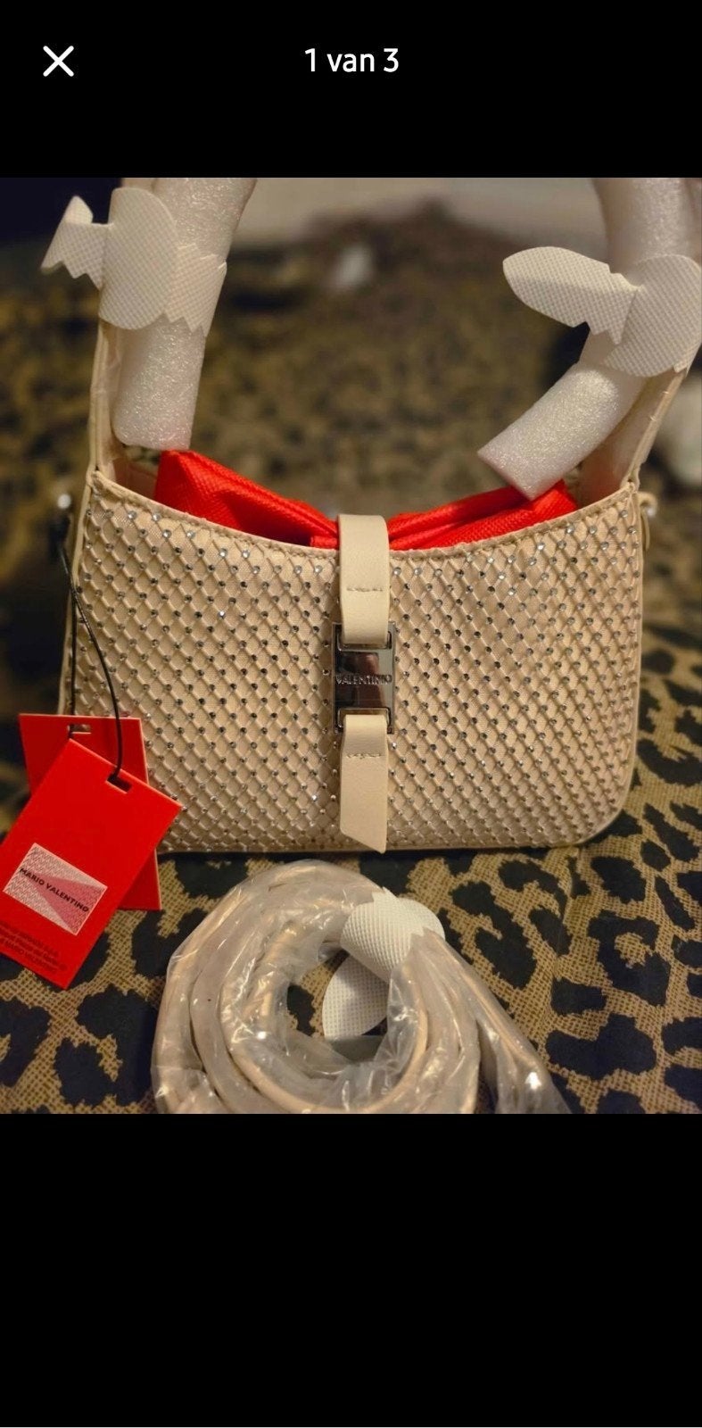 Originele Mario Valentino tas - Nieuwste herfstcollectie, Ophalen of Verzenden, Nieuw, Beige, Schoudertasje