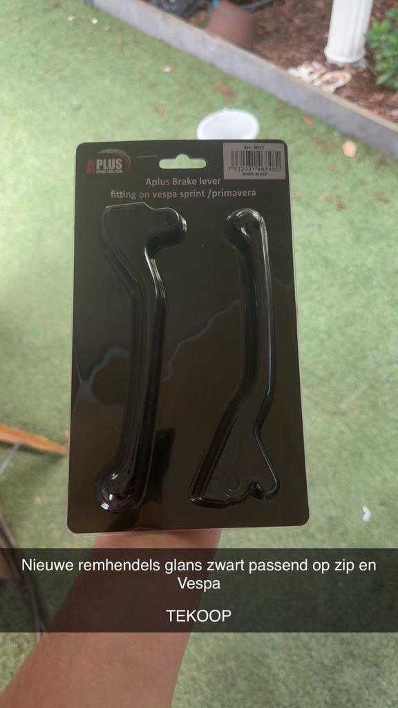 Piaggio zip/vespa remhendels glans zwart, Ophalen of Verzenden, Nieuw, Overige typen, Piaggio
