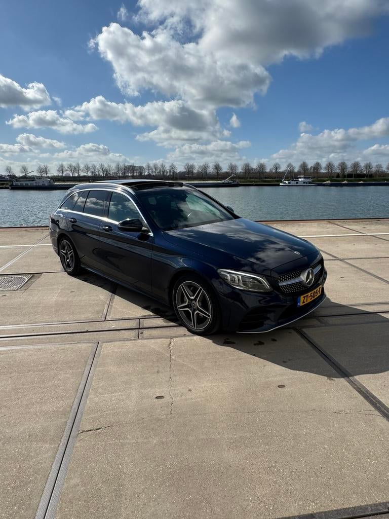 Mercedes-Benz C-Klasse C160 129pk 9G-TRONIC 2019 Blauw, Achterwielaandrijving, 1800 kg, Zwart, 4 cilinders
