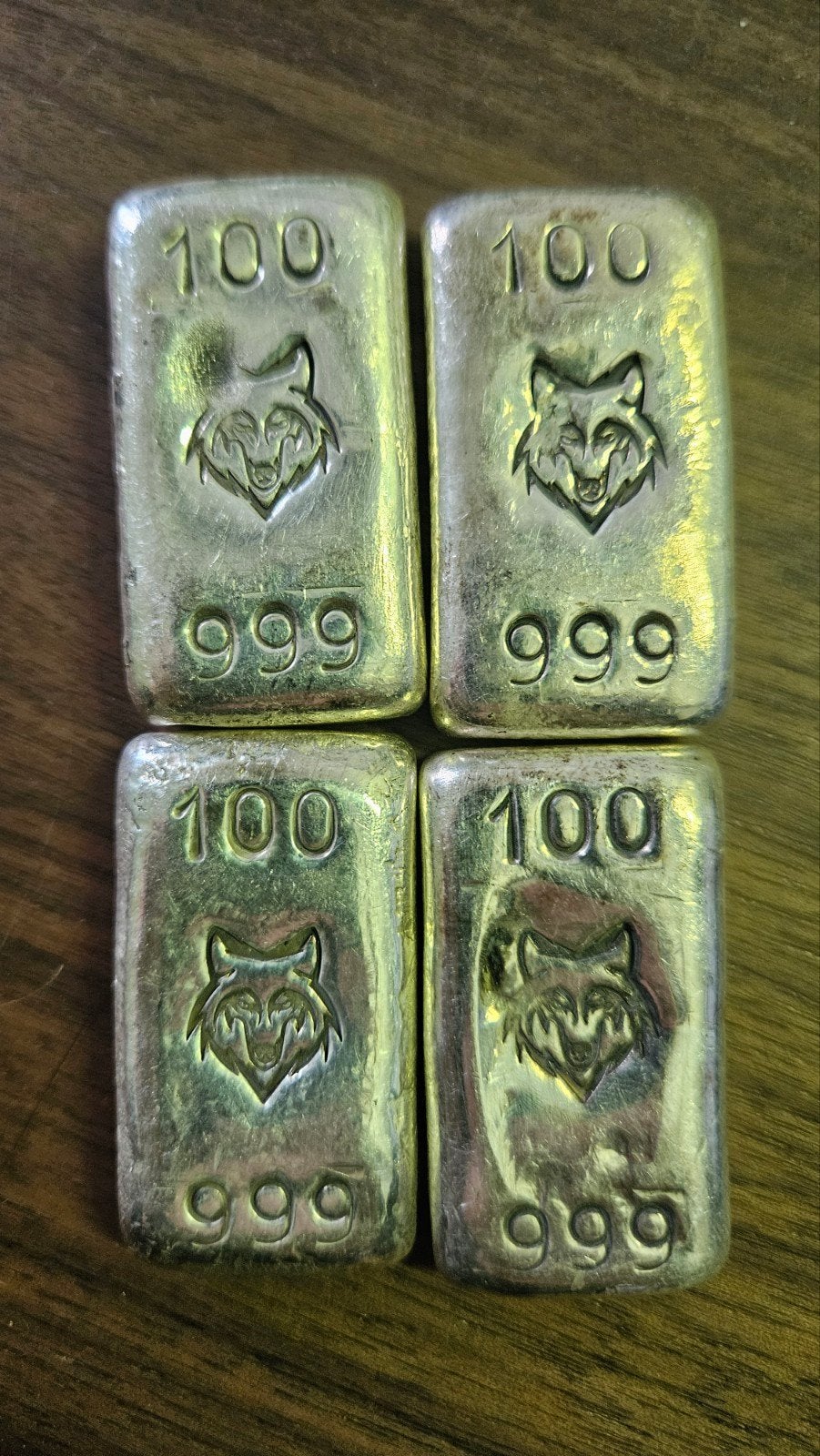 4 x 999 zilverbaar 100 gram, Ophalen of Verzenden, Zilver