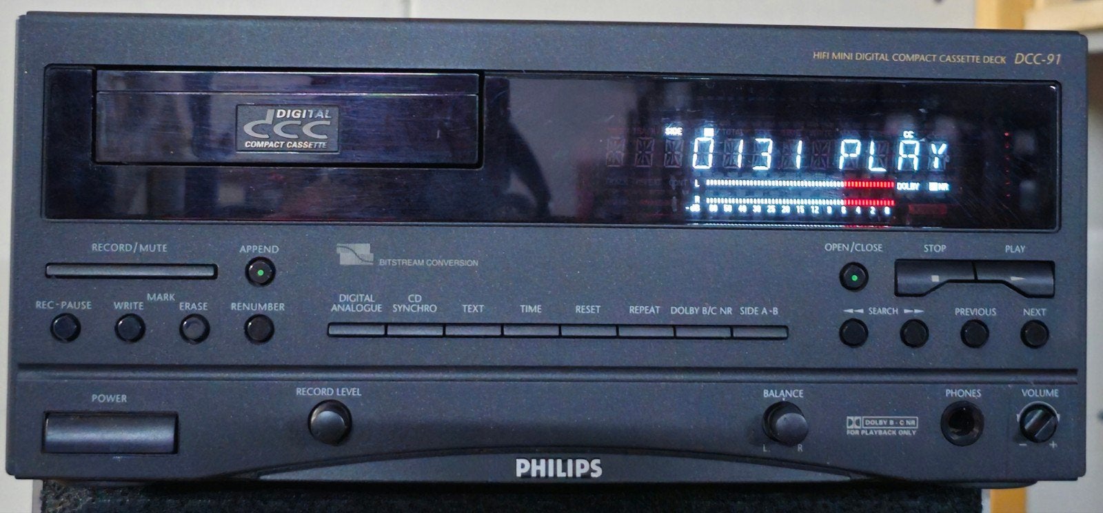 Philips DCC91 midi DCC deck, collectors item,izgst,garantie!, PHILIPS, Philips, Tiptoetsen, Enkel