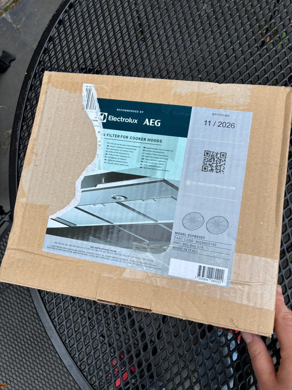 Electrolux ECFB03ST, Ophalen, Nieuw