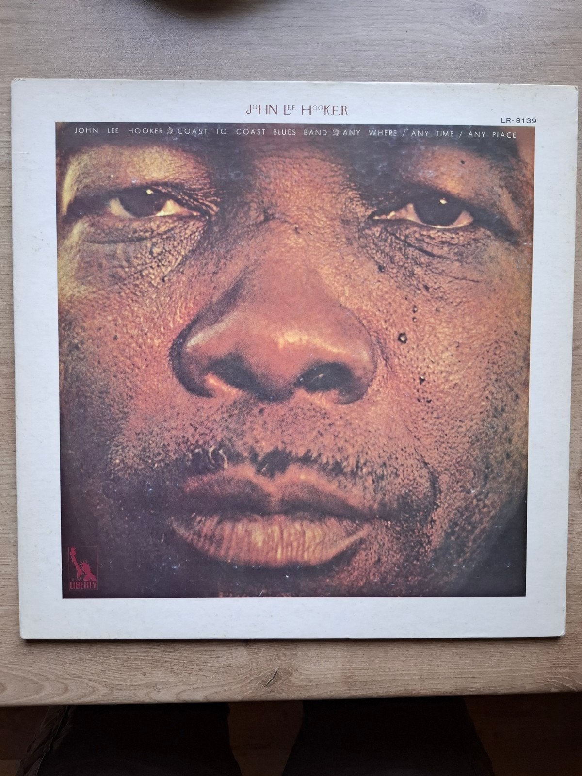 John Lee Hooker - any where, any time, any place, Cd's en Dvd's, Vinyl | Jazz en Blues, Verzenden, Gebruikt, Blues, LP