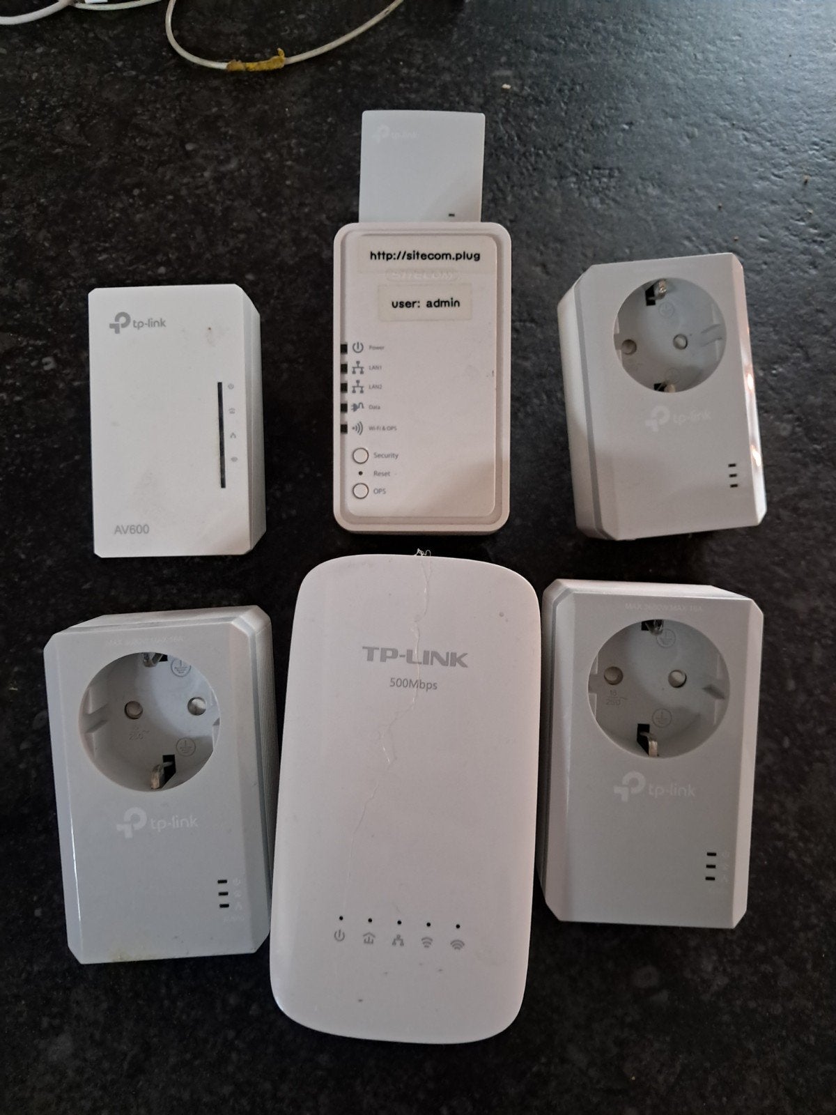 TP-Link Powerline Adapters & Sitecom Wi-Fi Homeplug Set, Ophalen, Gebruikt, Router, TP-Link, Sitecom