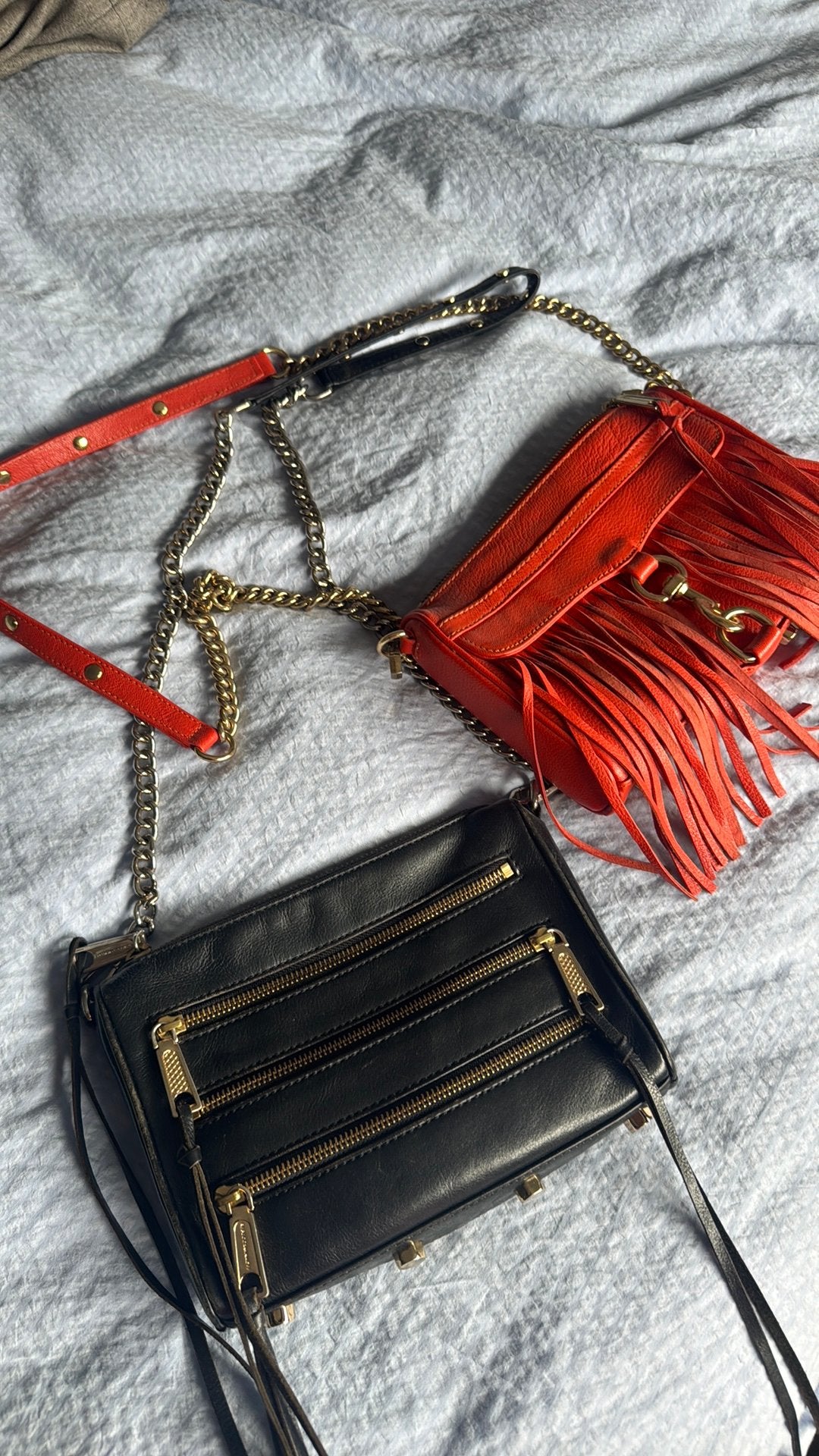 2 leuke tasjes van Rebecca Minkoff, Ophalen of Verzenden, Gebruikt, Zwart, Schoudertasje